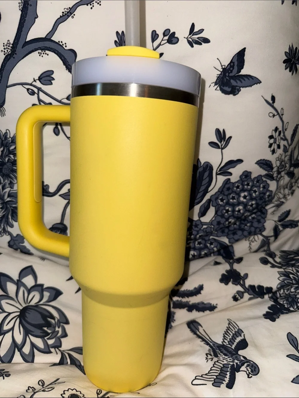 40oz. Stanley insulated cup, yellow, like new, used once